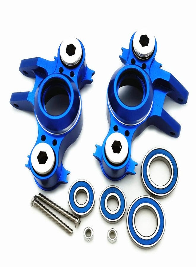 EPTNNASO Aluminum Steering Block Knuckle Arm W/Rubber Shielded Bearings -4PCS Blue for Traxxas 1/10 Old E-REVO EREVO Summit E-MAXX T-MAXX3.3 Slayer Pro 4X4 5334R - Image 5